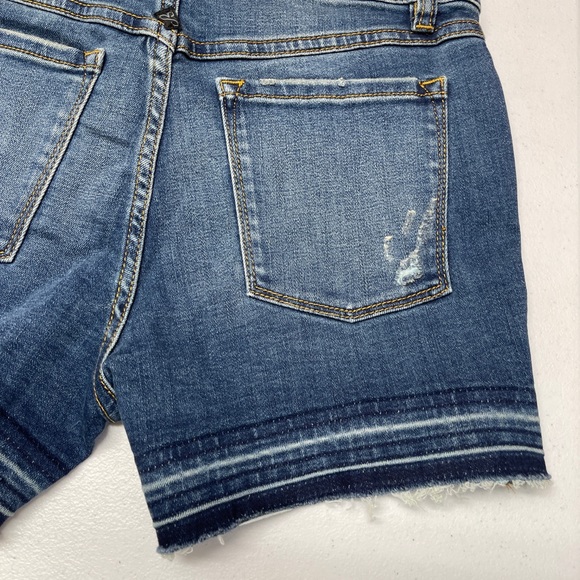 NWT Prana London Jean Shorts Raw Hem Blue Sz 4/27 - Picture 7 of 13